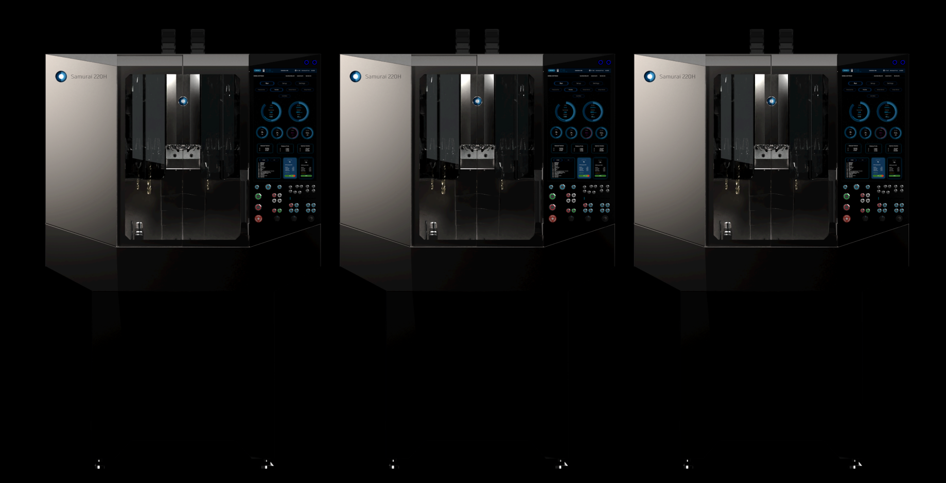 3 Samurai 220H machines